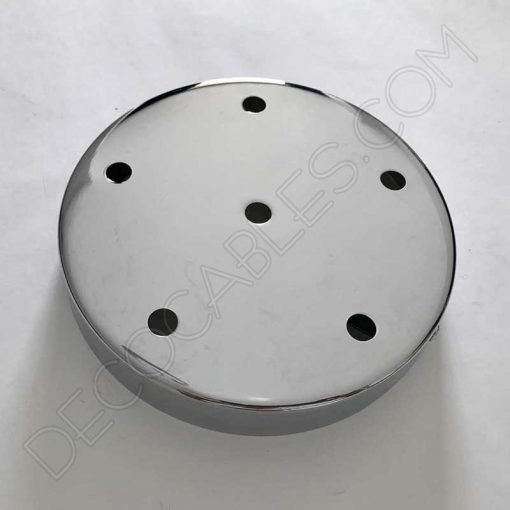 Soporte de techo metálico grande para lámpara 6 orificios (varios colores) 5 Soporte de techo grande 6 agujeros cromado