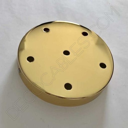 Soporte de techo metálico grande para lámpara 6 orificios (varios colores) 2 Soporte de techo grande 6 agujeros dorado