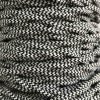 Cable eléctrico trenzado bicolor zig zag blanco negro