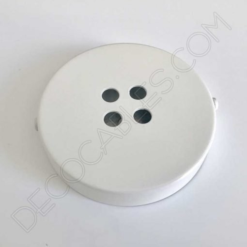 Soporte florón de techo blanco 4 salidas