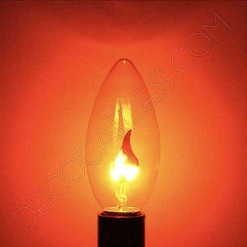 Bombilla llama oscilante mini casquillo E14 Bombilla llama oscilante mini casquillo E14