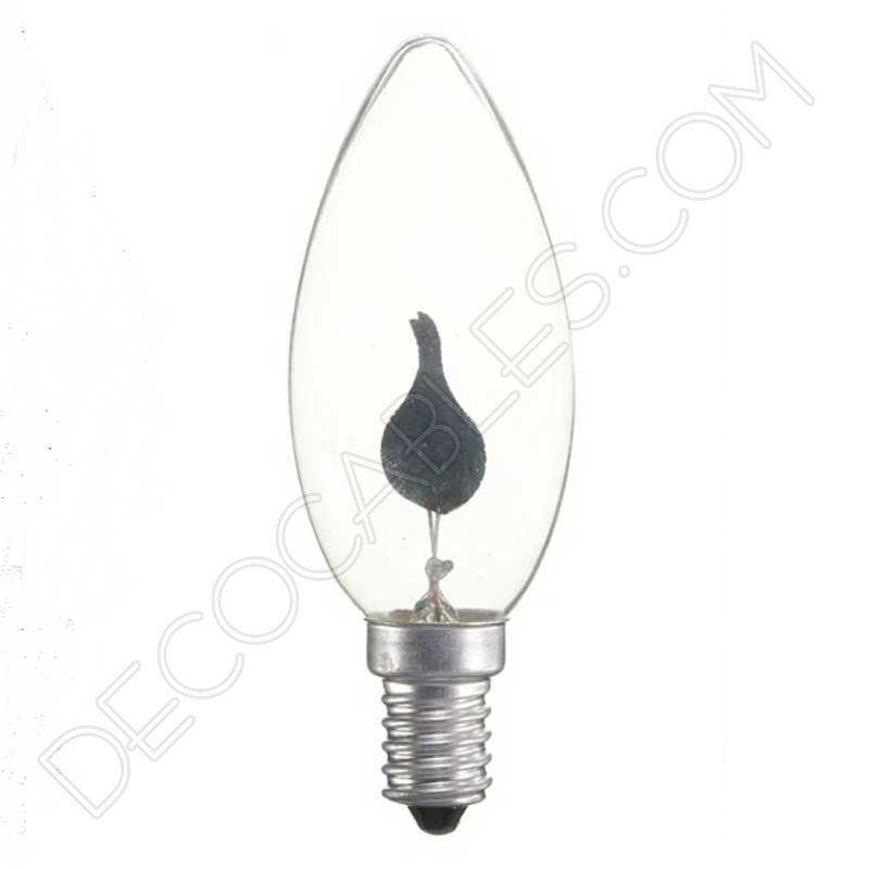 bombilla vela estándar llama oscilante casquillo E14 bombilla vela estándar llama oscilante casquillo E14