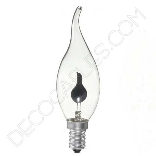 Bombilla vela llama oscilante E14 8 bombilla vela pico llama oscilante casquillo E14