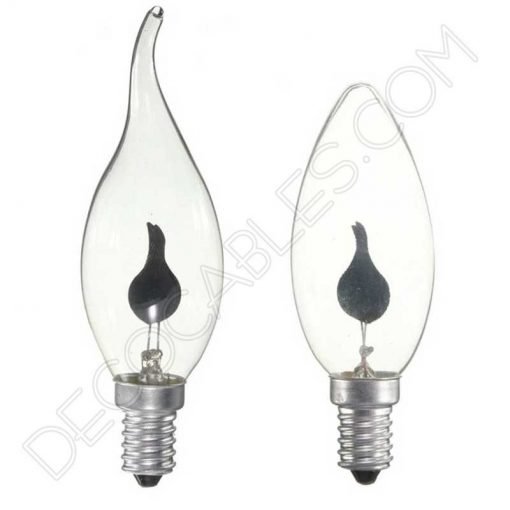 bombilla vela llama oscilante casquillo E14
