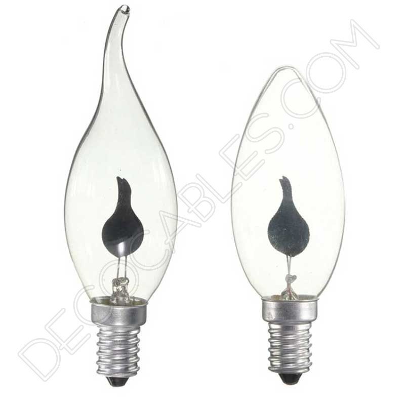 bombilla vela llama oscilante casquillo E14 bombilla vela llama oscilante casquillo E14
