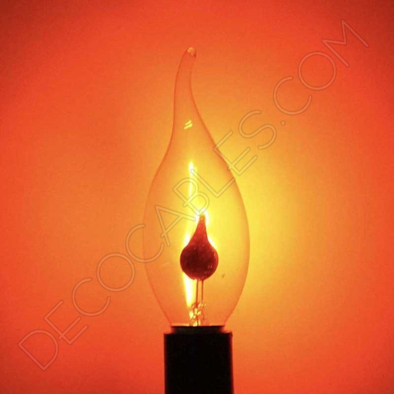 bombilla vela pico llama oscilante casquillo E14 bombilla vela pico llama oscilante casquillo E14