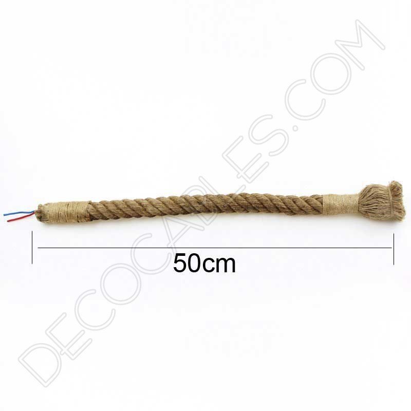 Lámpara colgante soga dos brazos Lámpara colgante soga dos brazos