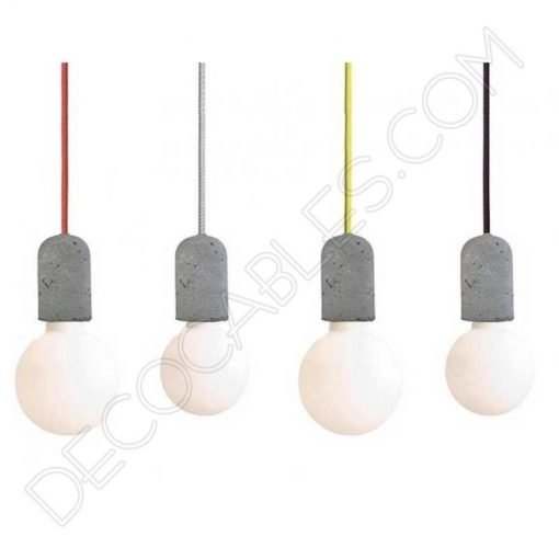 Cubre portalámparas de hormigón ligero 4 Portalámparas de hormigón ligero