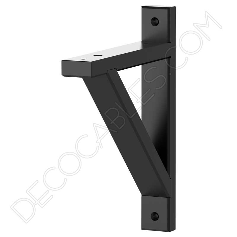 Escuadra de madera para lámparas color negro Escuadra de madera para lámparas color negro