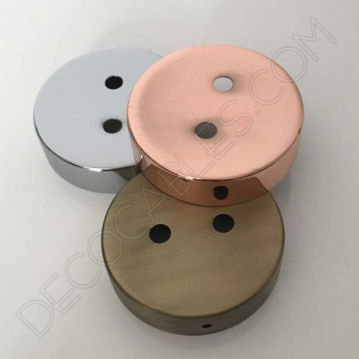 Soporte de techo metálico para lámpara de dos orificios