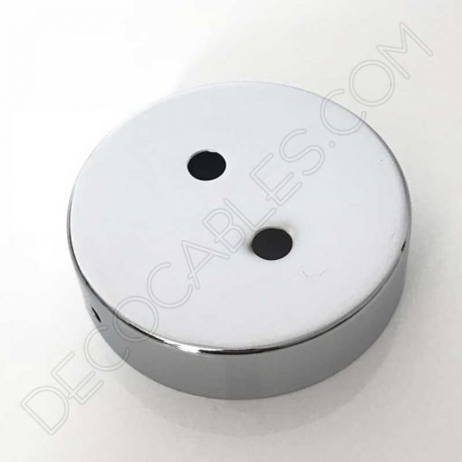 Soporte de techo para lámpara de 2 orificios (varios colores) 4 Soporte de techo metálico para lámpara de dos orificios