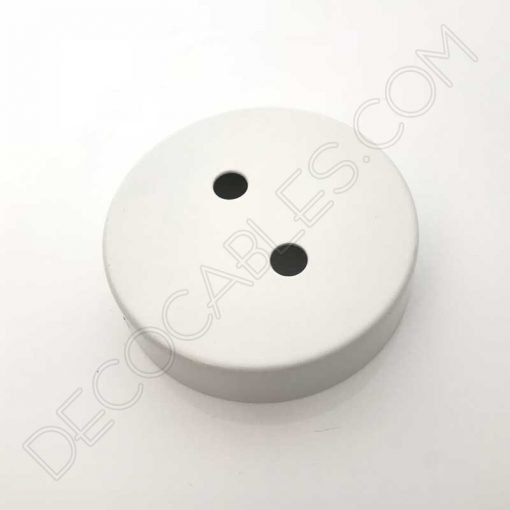 Soporte de techo para lámpara de 2 orificios (varios colores) 2 Soporte de techo blanco para lámparas 2 orificios