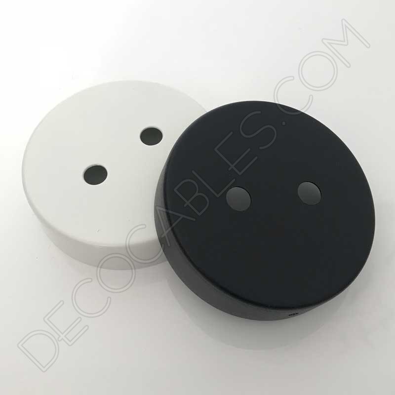 Soporte de techo blanco para lámparas 2 orificios Soporte de techo para lámpara de 2 orificios (varios colores) 1