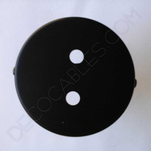 Soporte de techo para lámpara de 2 orificios (varios colores) 3 Soporte de techo 2 salidas negro