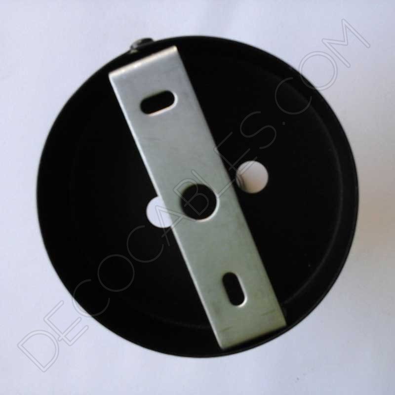 Soporte de techo 2 salidas negro Soporte de techo 2 salidas negro