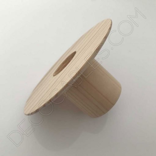 Lámpara Colgante de Madera modelo Sombrero 2 Cubre portalámparas de madera modelo sombrero