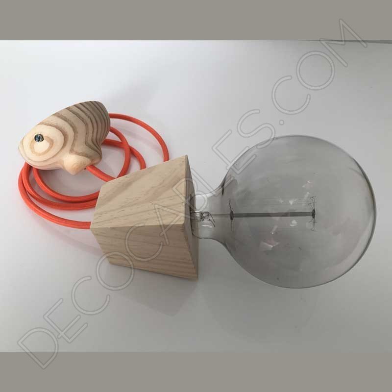 Cubre portalámparas de madera modelo pirámide Cubre portalámparas de madera modelo pirámide