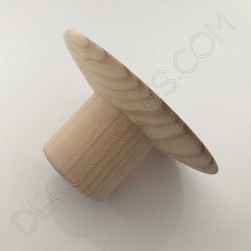 Cubre portalámparas de madera modelo sombrero