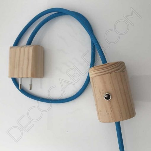 Interruptor de paso de madera para lámparas