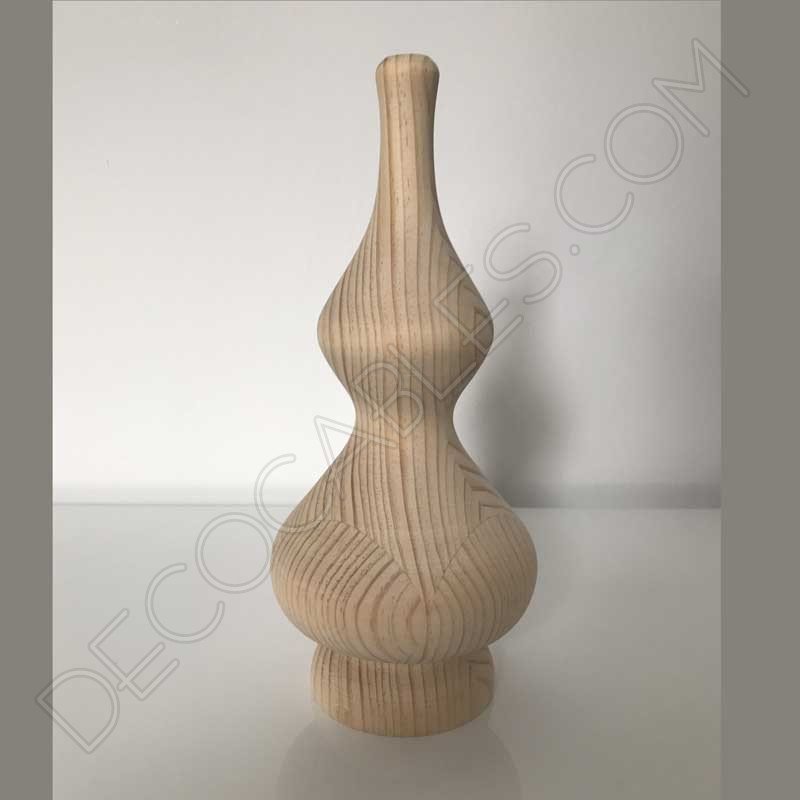 Lámpara colgante de madera grande modelo Pináculo Lámpara colgante de madera grande modelo Pináculo