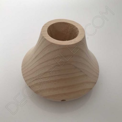Lámpara de Madera modelo Cono 2 Lámpara de mesa modelo cono de madera