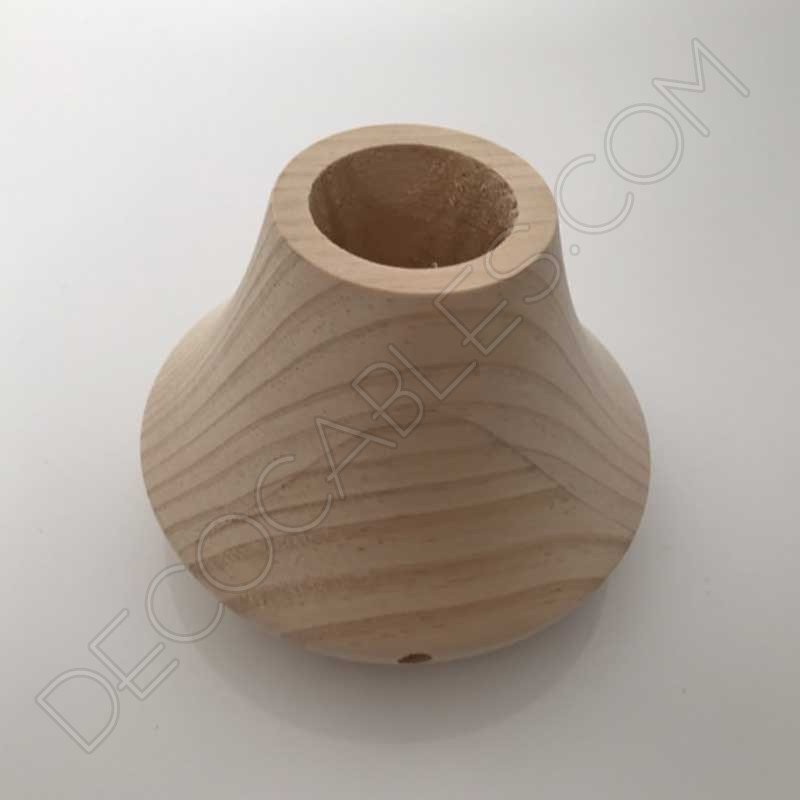 Lámpara de mesa modelo cono de madera Lámpara de mesa modelo cono de madera