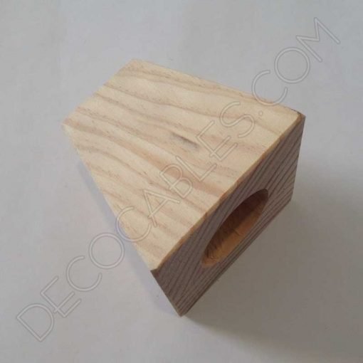 Cubre portalámparas de madera modelo Pirámide 3 Cubre portalámparas de madera modelo pirámide