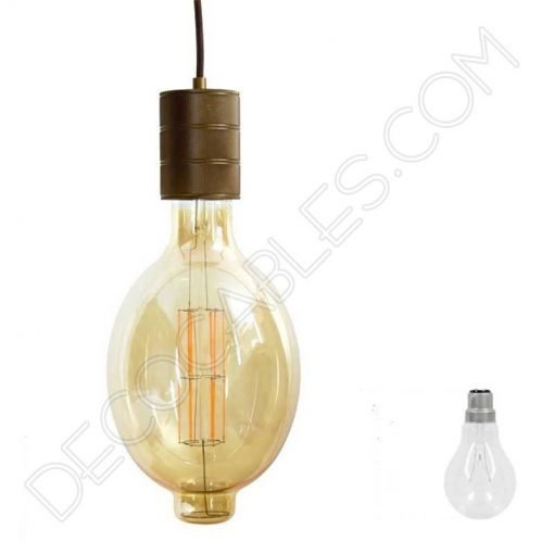 Bombilla filamento Led Gigante modelo Ovalada 4 Bombilla filamento Led Gigante modelo Globo con Punta