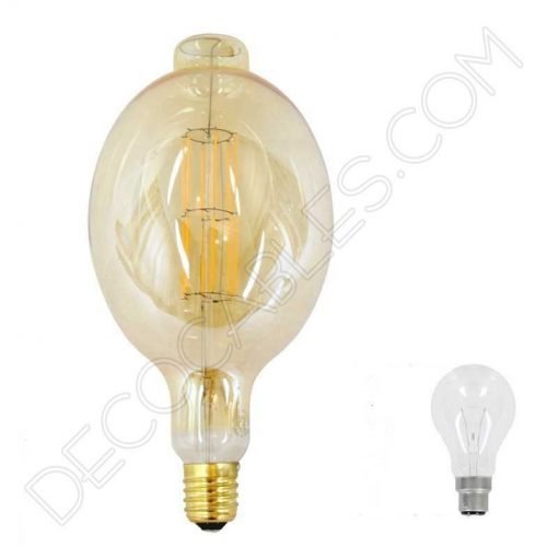 Bombilla filamento Led Gigante modelo Ovalada 3 Bombilla filamento Led Gigante modelo Globo con Punta