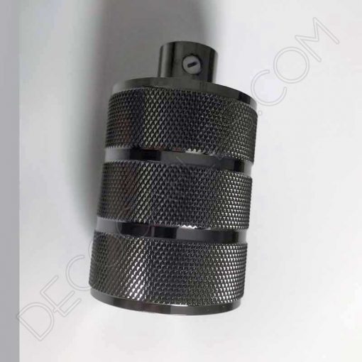 Portalámparas vintage metálico serie Lujo 2 Portalámparas metálico Serie Lujo negro perla