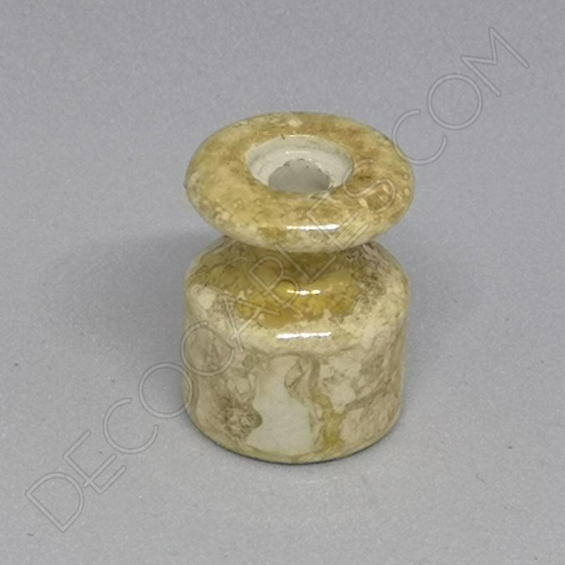 Aislador de porcelana para cable eléctrico trenzado craqueado mármol Aislador de porcelana para cable eléctrico trenzado craqueado mármol