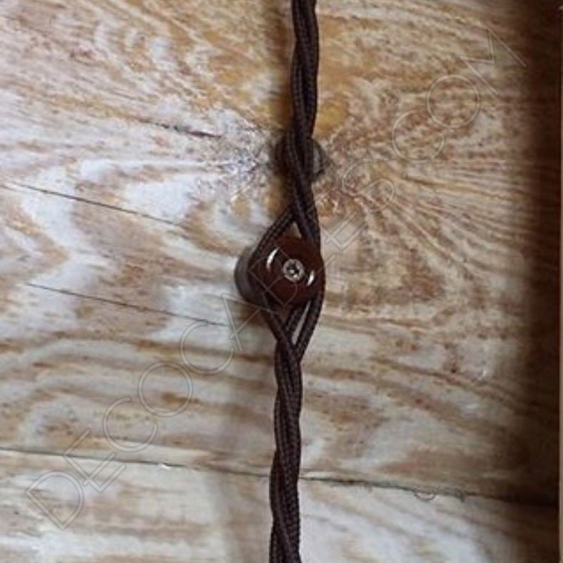 Aislador de porcelana marrón para cables trenzados Aislador de porcelana marrón para cables trenzados