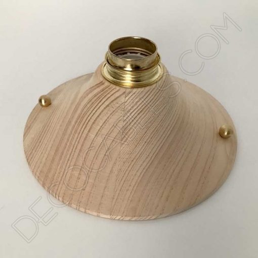 Aplique portalámparas de madera