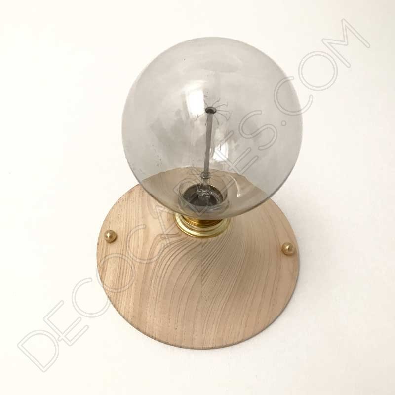 Aplique portalámparas de madera Aplique portalámparas de madera