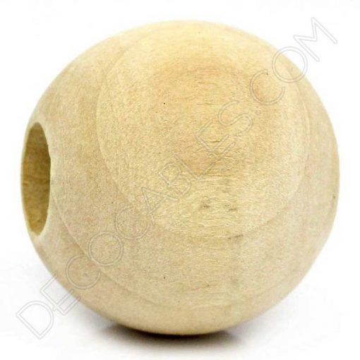 Bola de madera para cables y lámparas colgantes 3 Bola de madera para cable