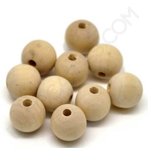 Bola de madera para cables y lámparas colgantes 2 Bola de madera para cable