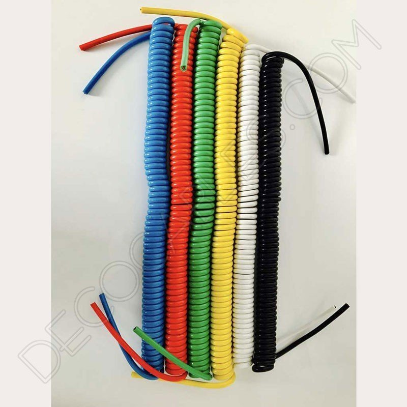 Cable espiral de silicona rojo Cable espiral de silicona rojo