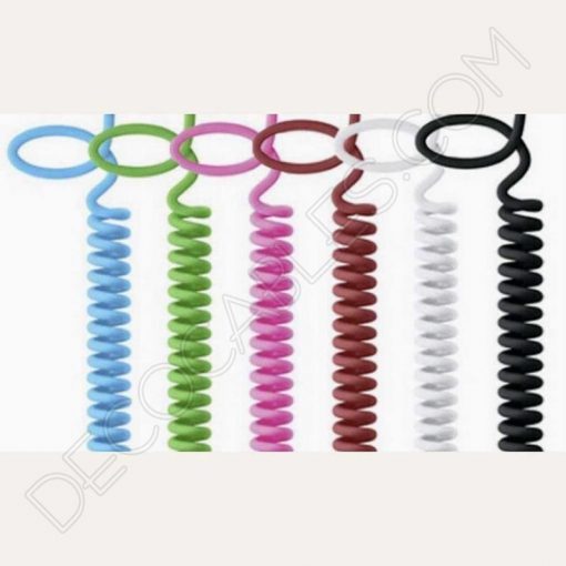 Cable espiral de silicona para lámparas