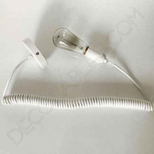 Cable espiral de silicona para lámparas