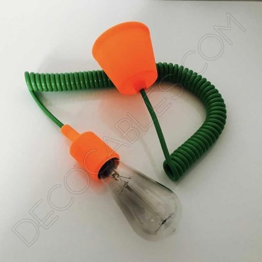 Cable espiral de silicona para lámparas