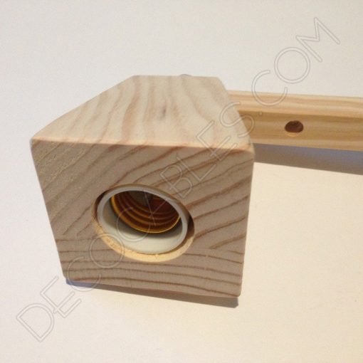 Flexo de escritorio de madera articulado