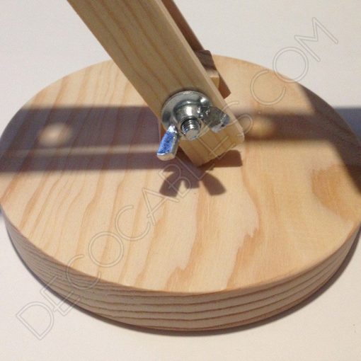 Flexo de escritorio de madera articulado