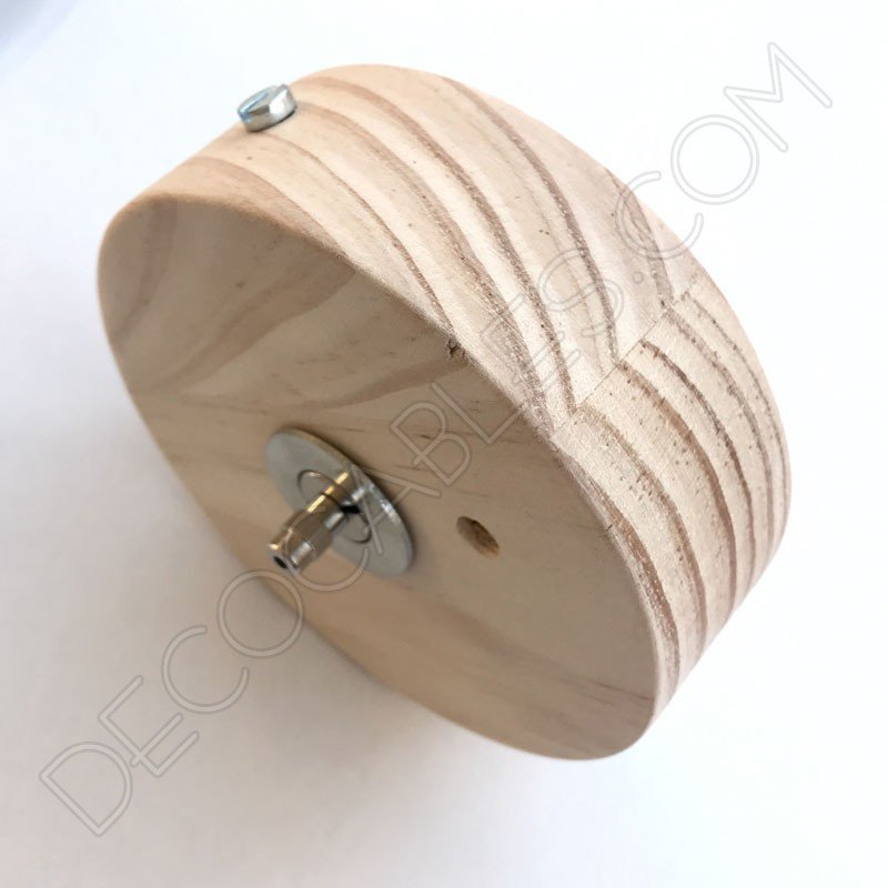 Soporte de techo de madera con tensor para lámparas colgantes Soporte de techo de madera con tensor para lámparas colgantes