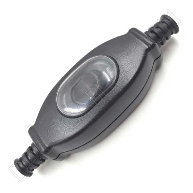 Interruptor de paso estanco negro para lámparas Interruptor de paso estanco negro para lámparas