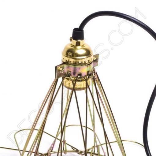 Lámpara Colgante modelo Jaula dorada 2 Lampara-colgante-decorativa-modelo-jaula-dorada