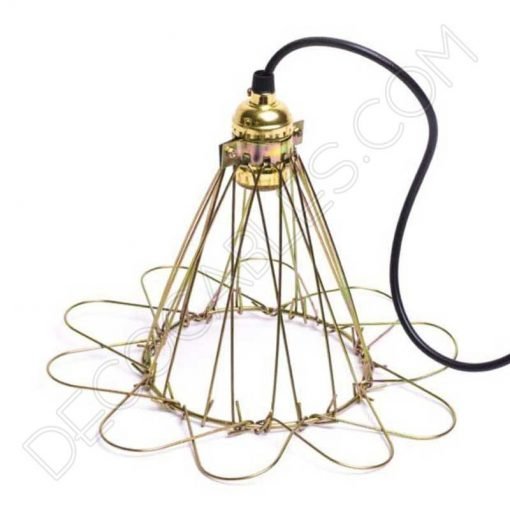 Lámpara Colgante modelo Jaula dorada 7 Lampara-colgante-decorativa-modelo-jaula-dorada