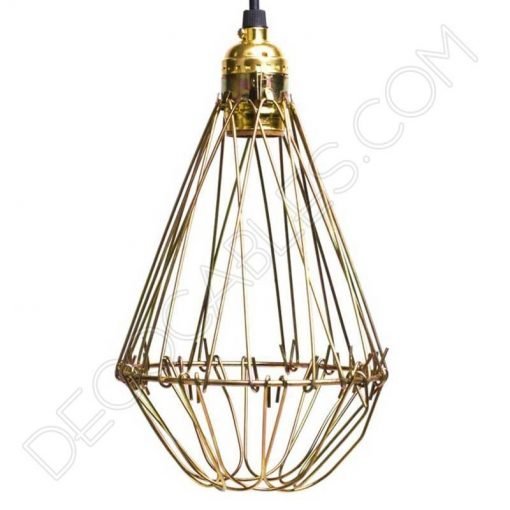 Lámpara Colgante modelo Jaula dorada 3 Lampara-colgante-decorativa-modelo-jaula-dorada