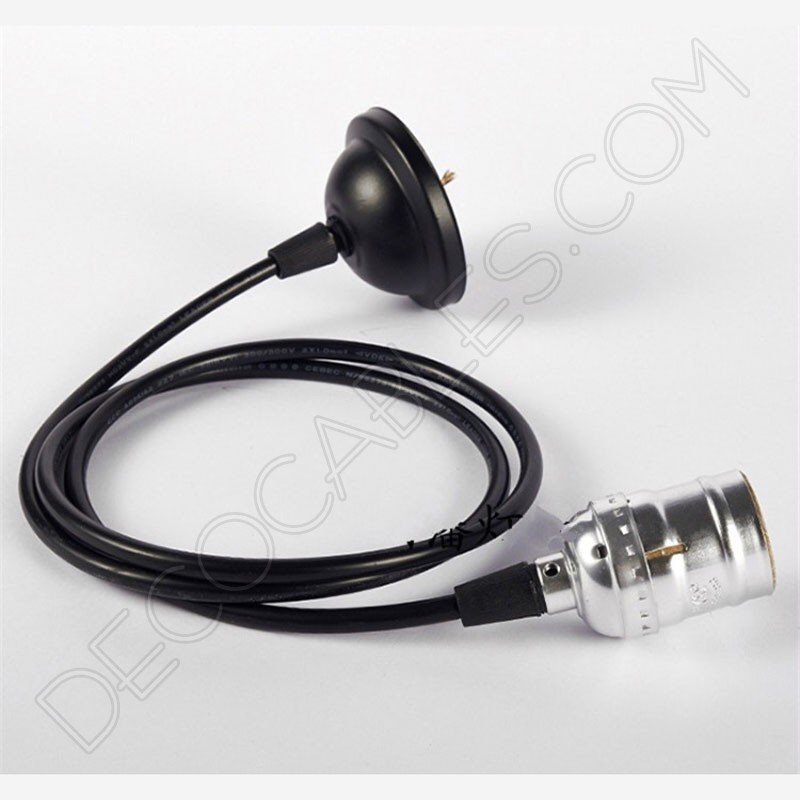 Lámpara colgante Retro de latón color cromado Lámpara colgante Retro de latón color cromado