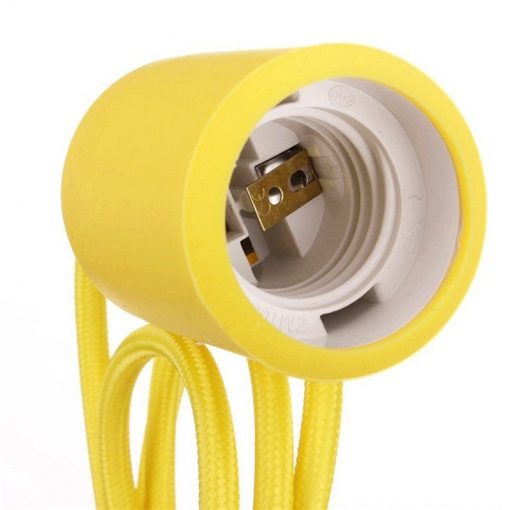 Lampara de techo tipo araña amarilla