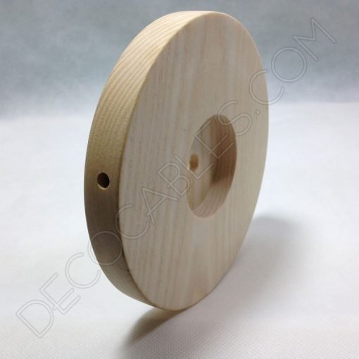 Peana circular de madera para lámparas de mesa 2 Peana de madera para lámparas